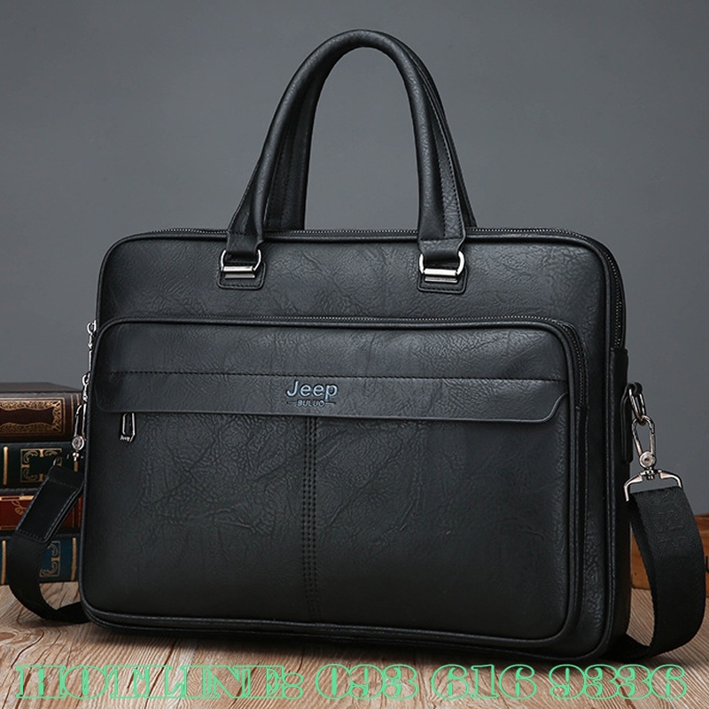Cặp da công sở 🌟𝐅𝐑𝐄𝐄 𝐒𝐇𝐈𝐏🌟 Cặp da nam nữ JEEP thời trang phong cách - slc.vn