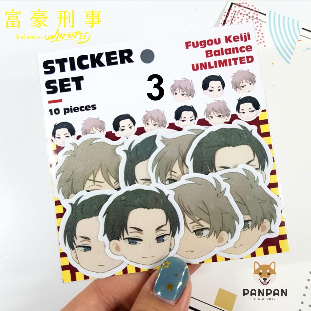 Sticker Set Nhiều Series 3 (10 HÌNH) - Hanako-kun, Identity V, Balance Unlimited, Yuru Camp