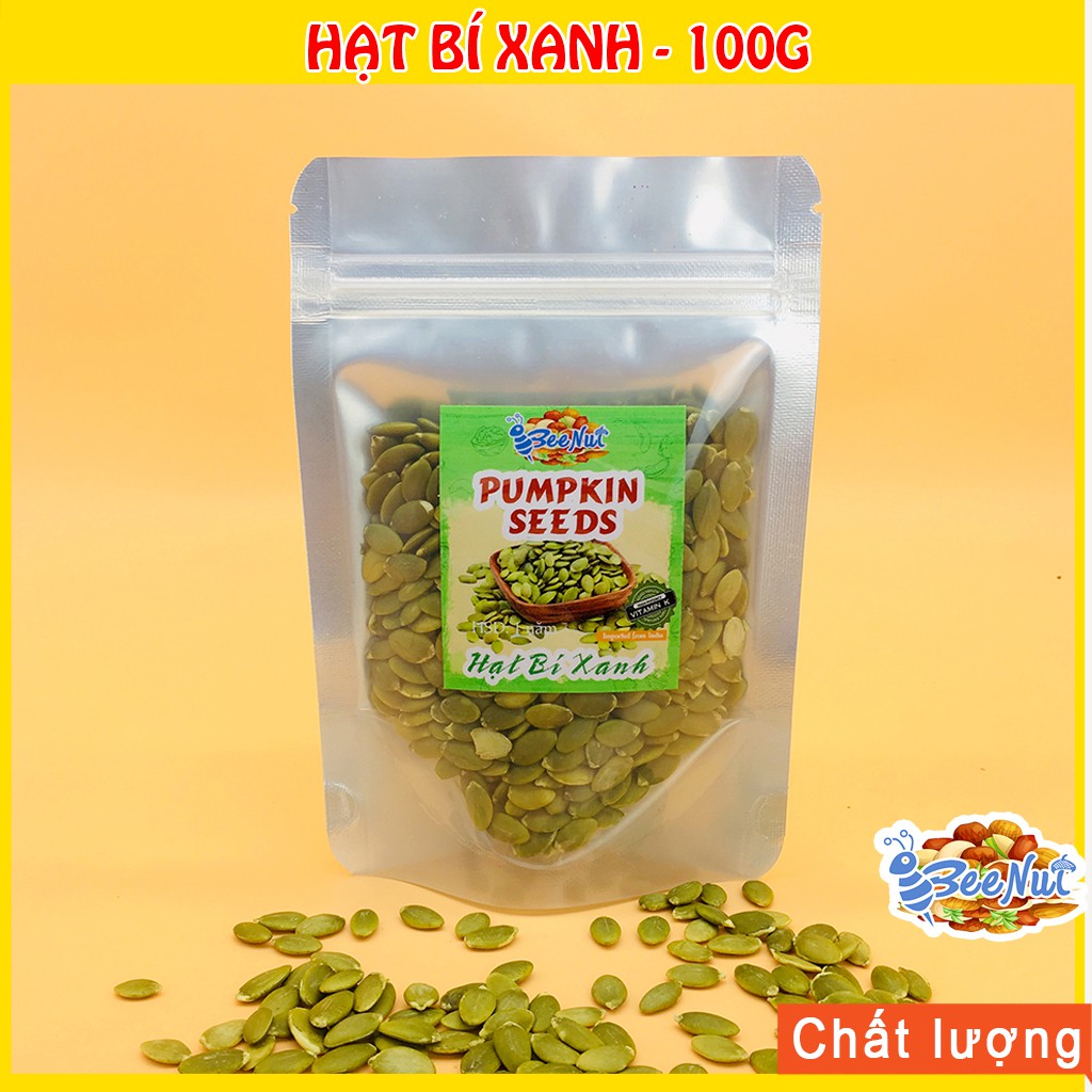 [Mã 156FMCGSALE hoàn 8% đơn 500K] (100g) Hạt Bí Xanh (Ấn Độ) - Đã Tách Vỏ - Rang Thơm Bùi, Chắc Mẩy, Đều Hạt