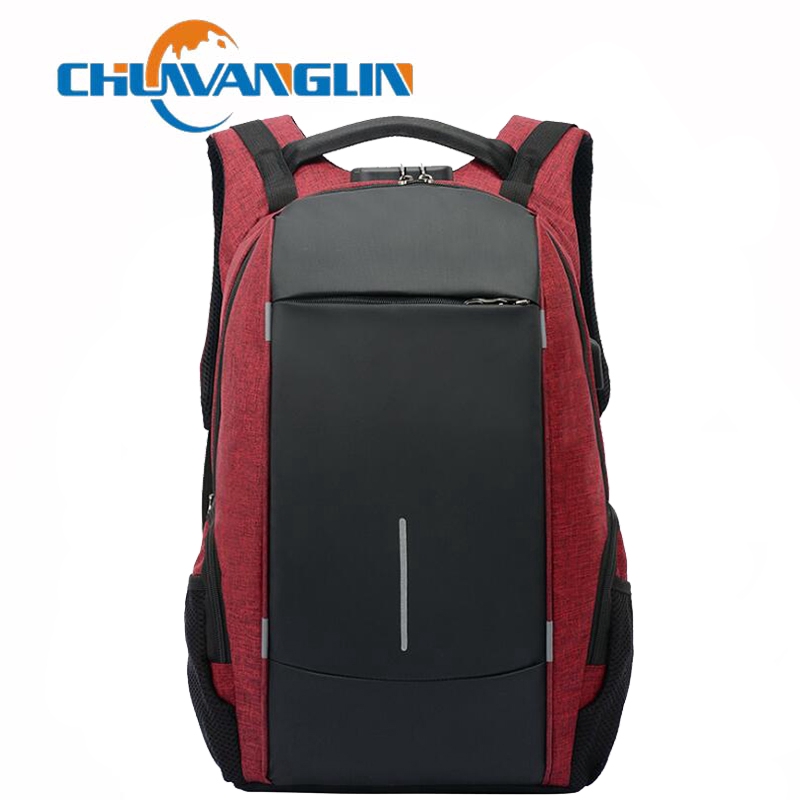 Ba Lô Nam CHUWANGLIN P7180 Đựng Laptop 15.6&quot; Chống Trộm Thời Trang Đơn Giản Dùng Khi Đi Học/Đi Làm/Du Lịch