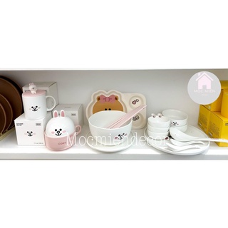 Line Friend Bộ bát đĩa sứ thỏ Cony