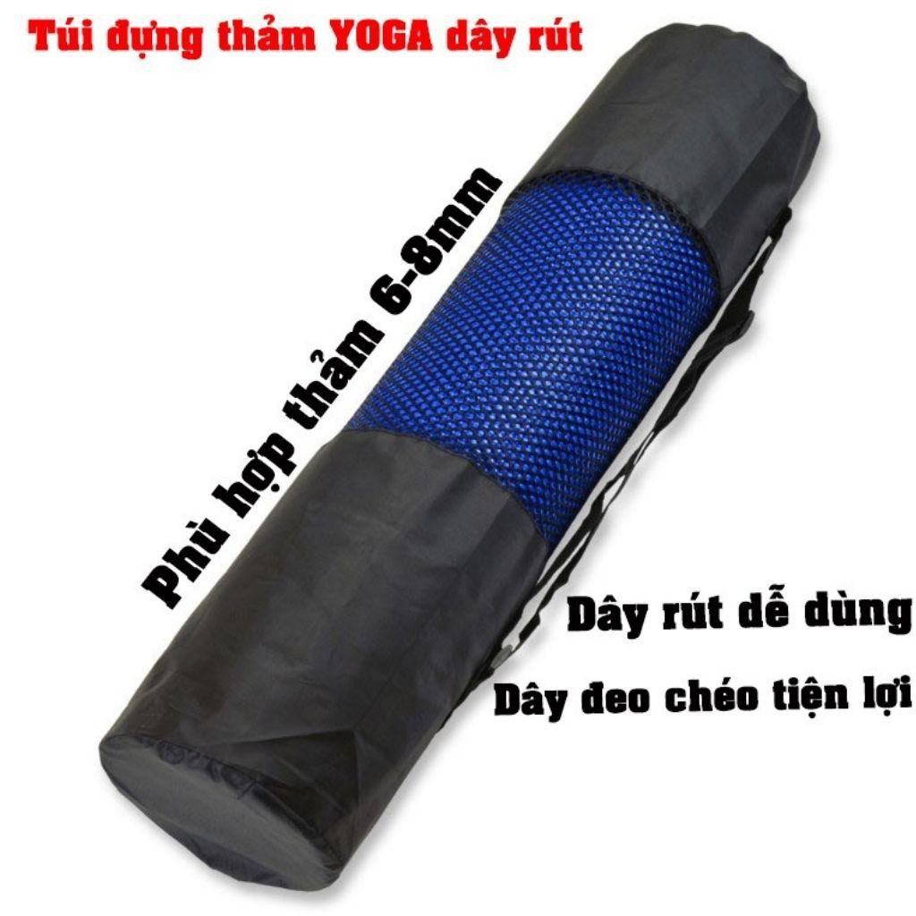 Bao Đựng Thảm Yoga,Gym, Phối Lưới - Túi Đựng Thảm Kiểu Dây Kéo & Dây Rút Tiện Lợi, ONEFIT Túi Lưới.