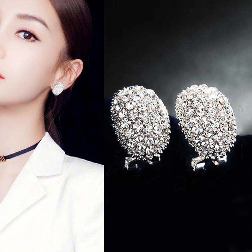 Khuyên tai bạc đính đá Cubic Zircon cho nữ