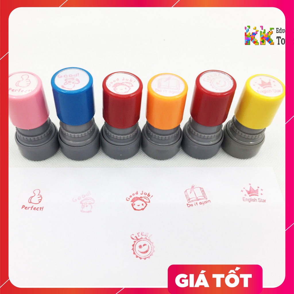 Giáo cụ dạy học: Con dấu lời khen cỡ to - KKstore