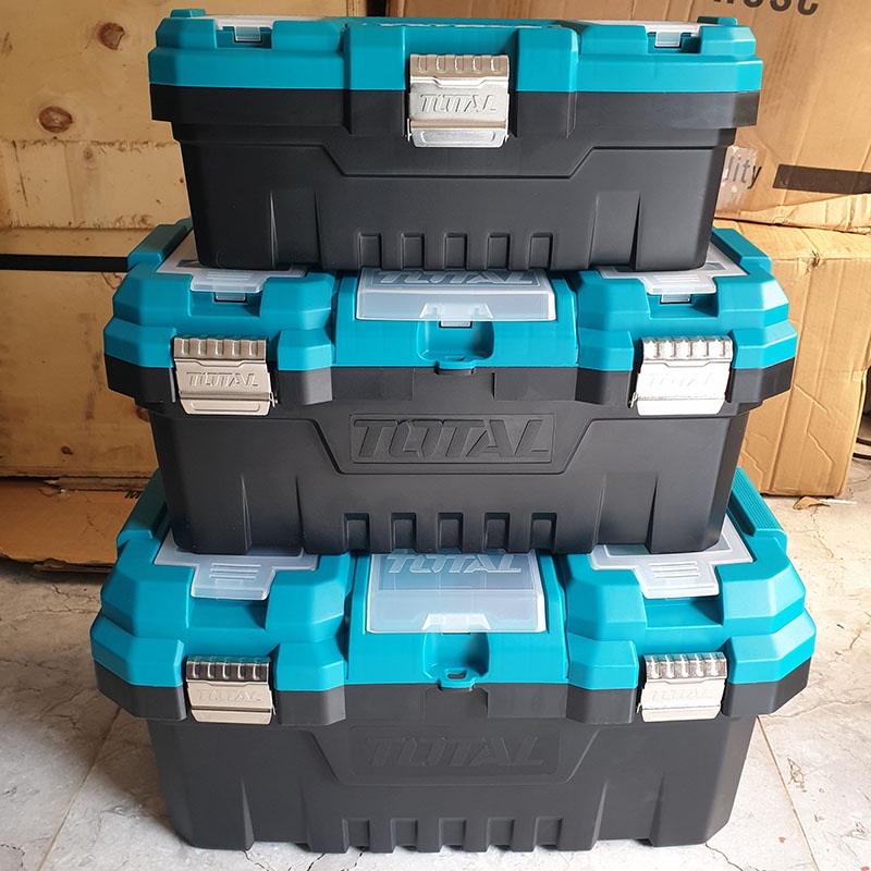 Hộp nhựa đựng công cụ TOTAL 14 - 17 - 20 Inch (Khóa kim loại)