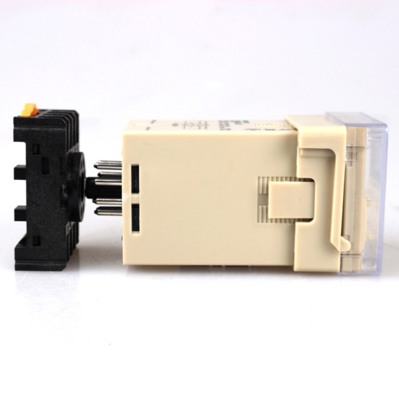 Rơ Le Hẹn Giờ DH48S-S 0.1s-990h 12V 24V 220V Có Đế Cắm Tiện Dụng