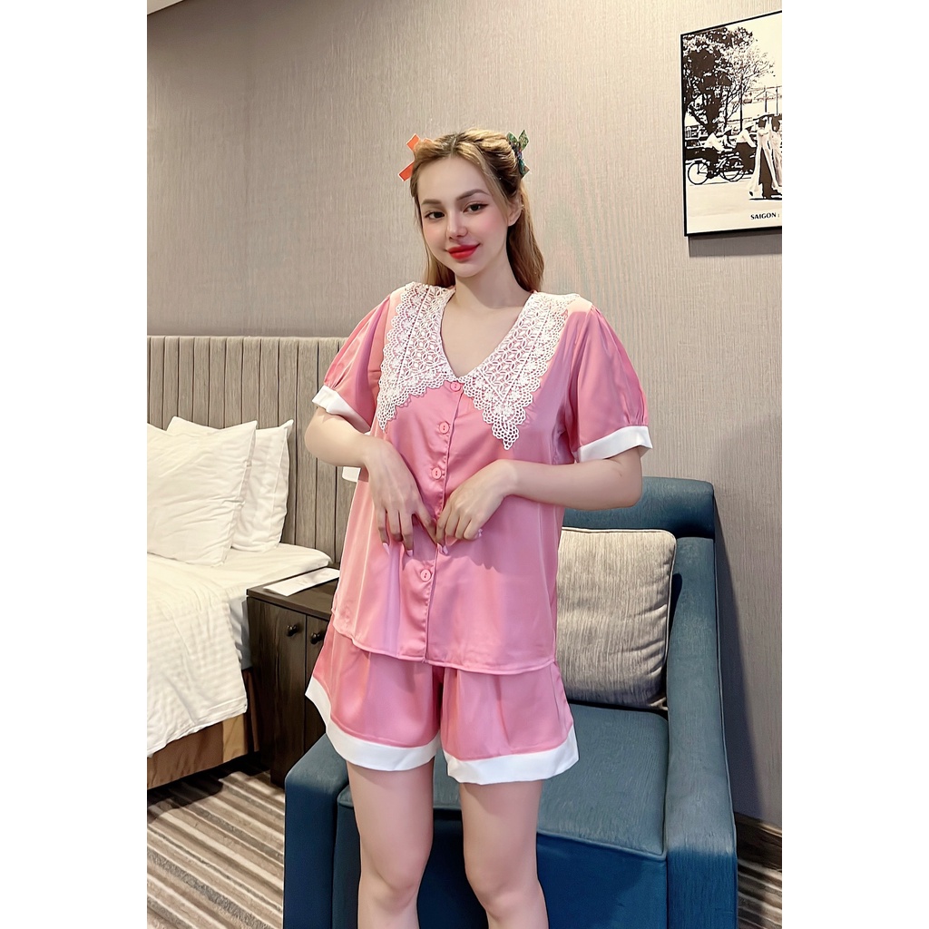 Bộ đùi pijama chất vải latin cao cấp