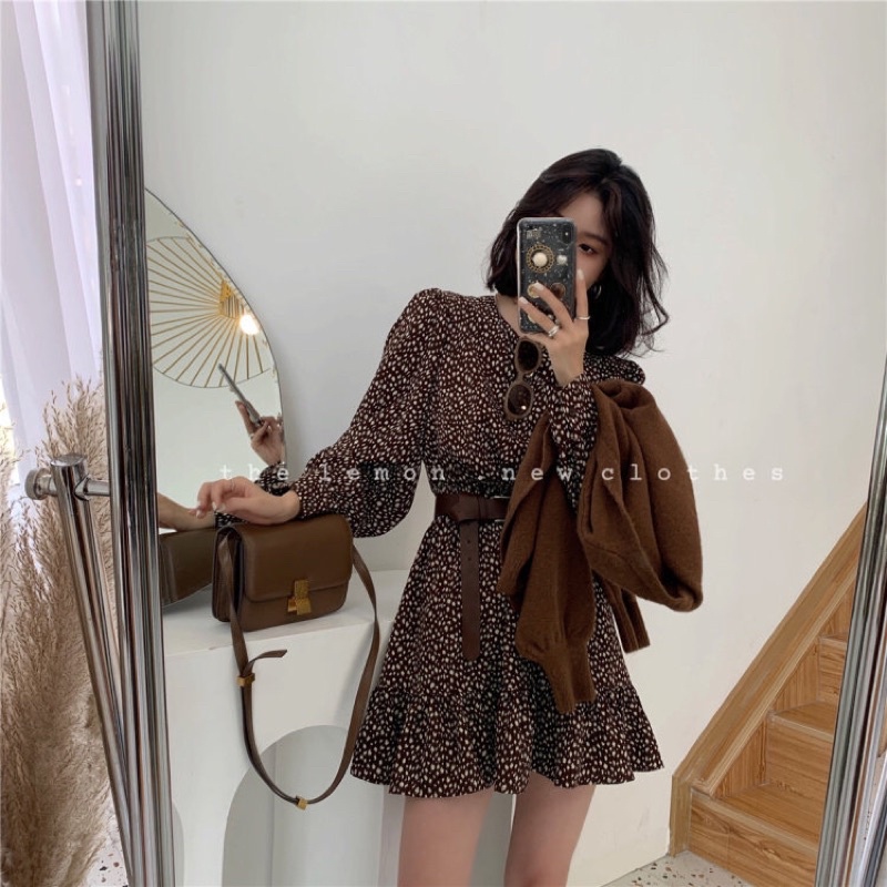 VÁY LIỀN DÀI TAY MÙA THU CỔ TRÒN