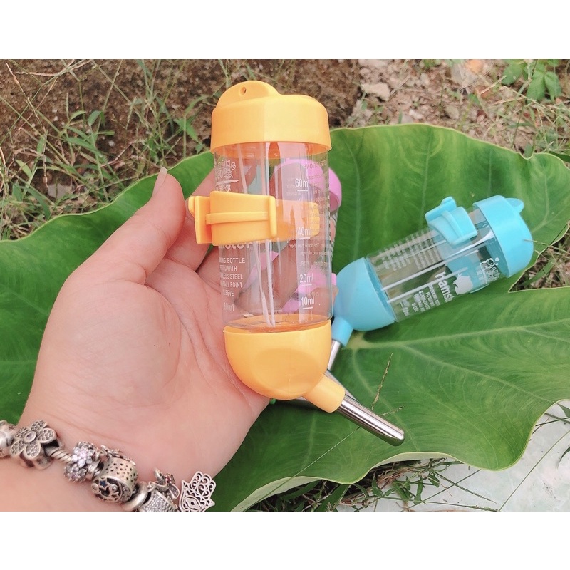 Bình uống nước loại 1, dành cho hamster và thú cưng nhỏ 80ml. lunahamsterbienhoa