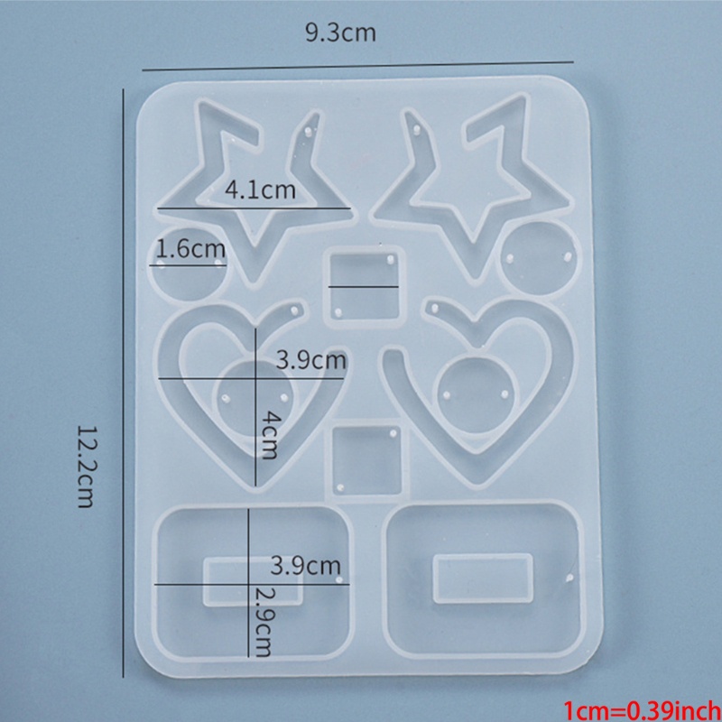 Sa Khuôn Silicon Làm Mặt Trang Sức Kiểu Hình Học