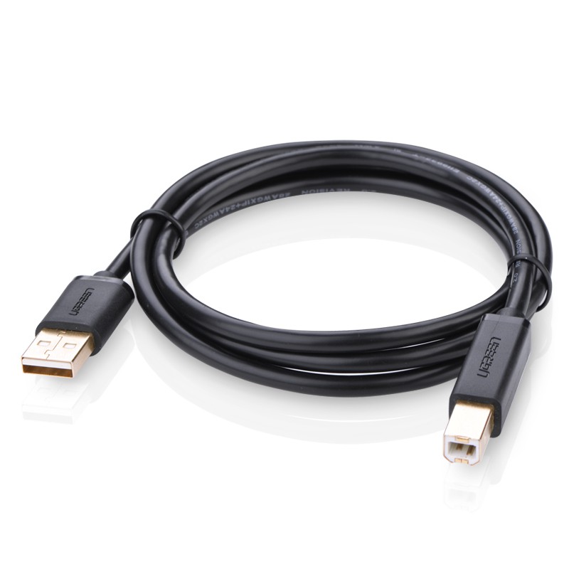 Cáp Máy In USB 2.0 Dài 1.5M UGREEN 10350 - Dây USB Máy In - Hàng Chính Hãng
