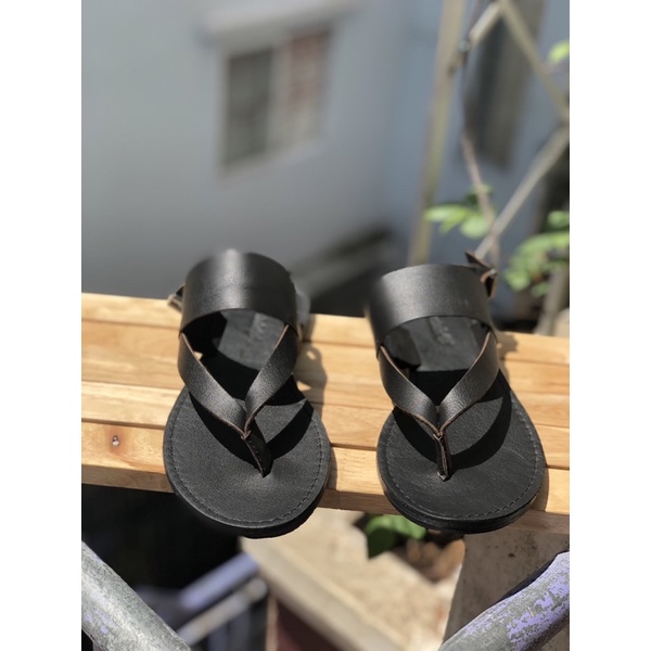 GIÀY VNXK XĂNG ĐAN BỆT XỎ NGÓN QUAI HẬU DA