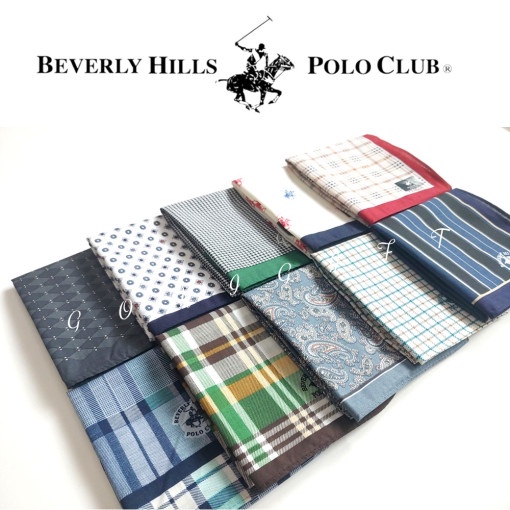 Khăn tay/ khăn mùi xoa cao cấp nam/nữ Hàn Quốc Beverly Hills Polo Club + Christian Aujard