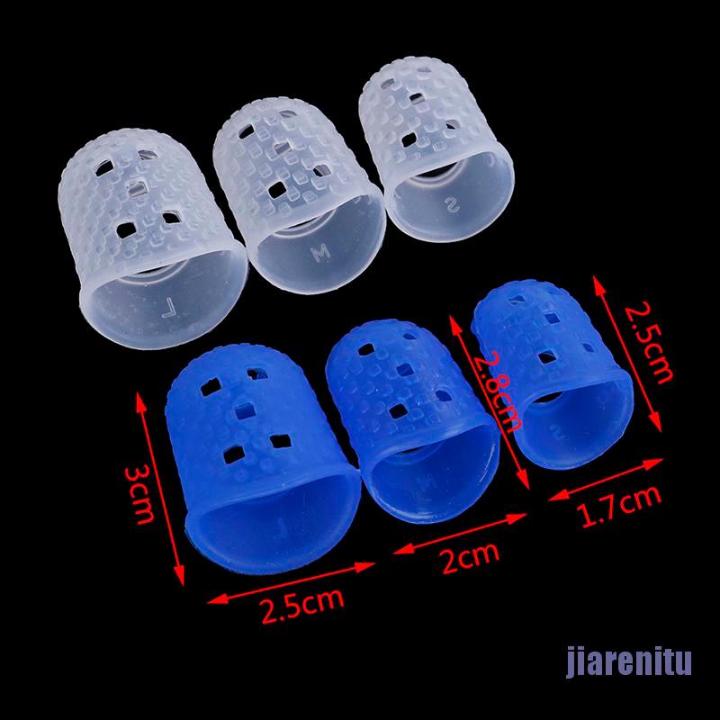 Set 4 Miếng Silicone Bảo Vệ Ngón Tay Khi Chơi Đàn Guitar Bass Ukulele