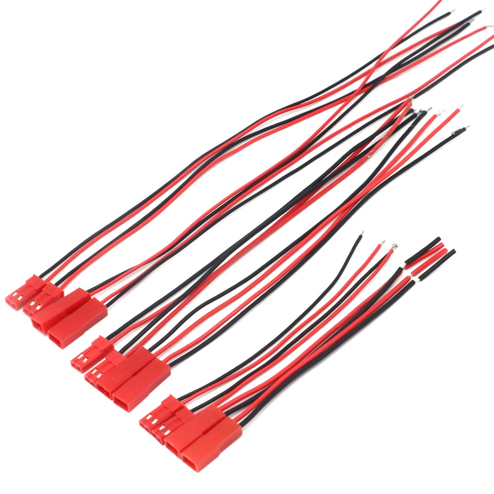 Set 20 Phích Cắm Nối Pin Lithium 100mm 150mm 200mm JST Male Female Cho Máy Bay Điều Khiển Từ Xa