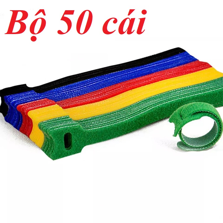 Nẹp dây điện ❤️FREESHIP❤️ kẹp dây điện - dây dán buộc gọn dây điện bộ 50 cái