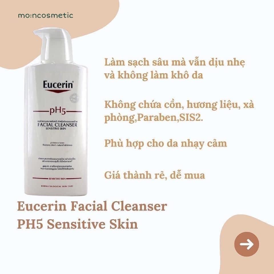 Sữa rửa mặt Eucerin pH 5 dành cho da nhạy cảm 400 ML