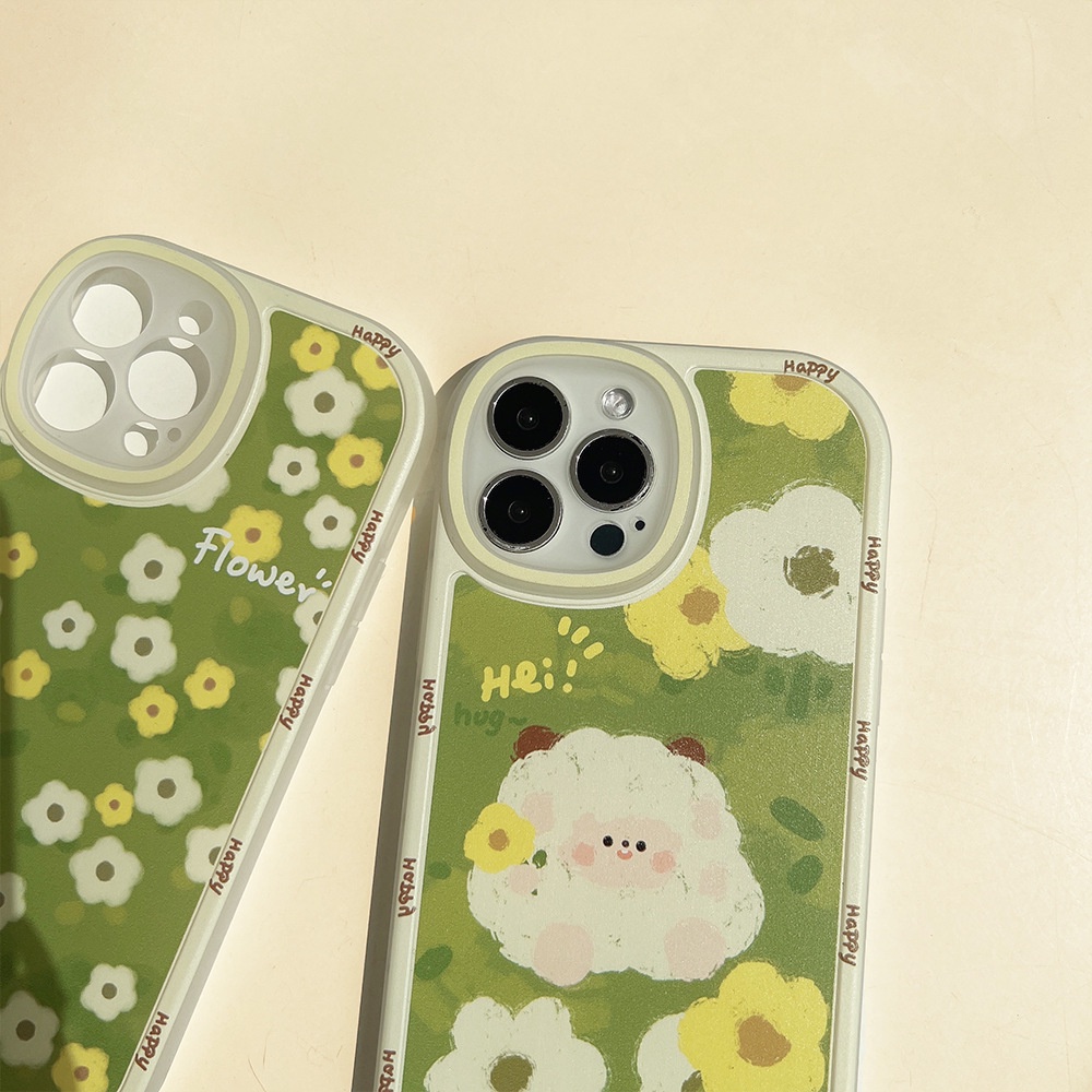 Ốp Điện Thoại Mềm Nhám Hình Cừu Hoạt Hình Dễ Thương Cho Iphone 7 8 PLUS X XR XS 11 12 13 14 MINI PRO MAX SE 2020