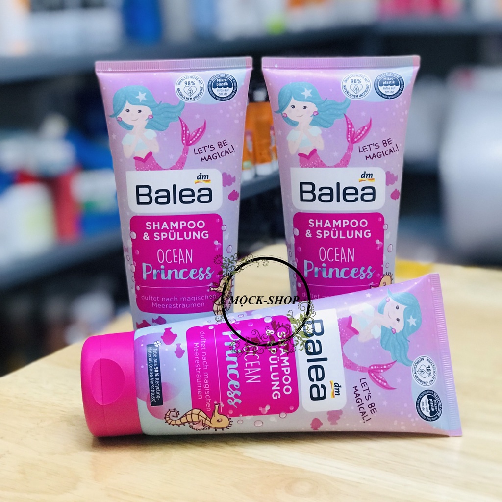 Dầu gội xả Balea 2 in 1 Little Princess dành cho bé gái hàng Đức 200ml