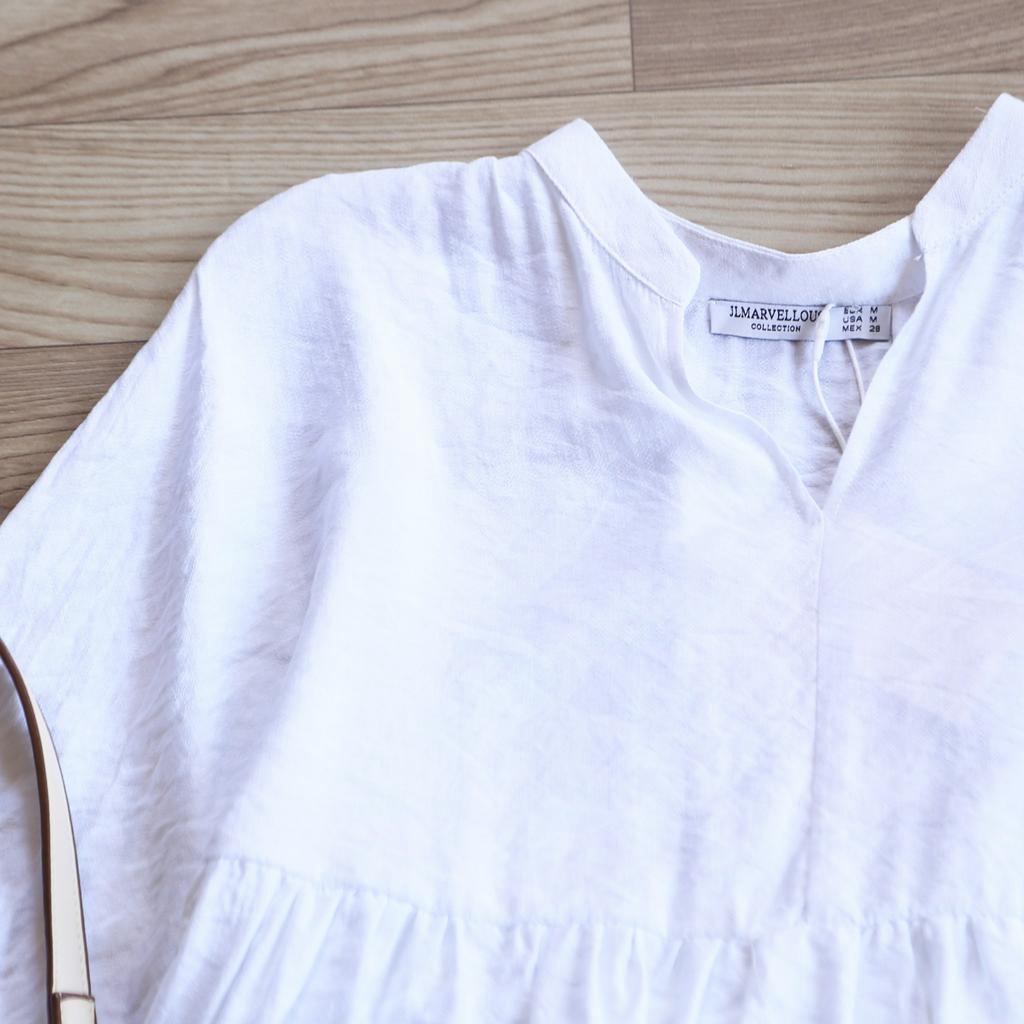 ÁO BABYDOLL LỤA TRẮNG