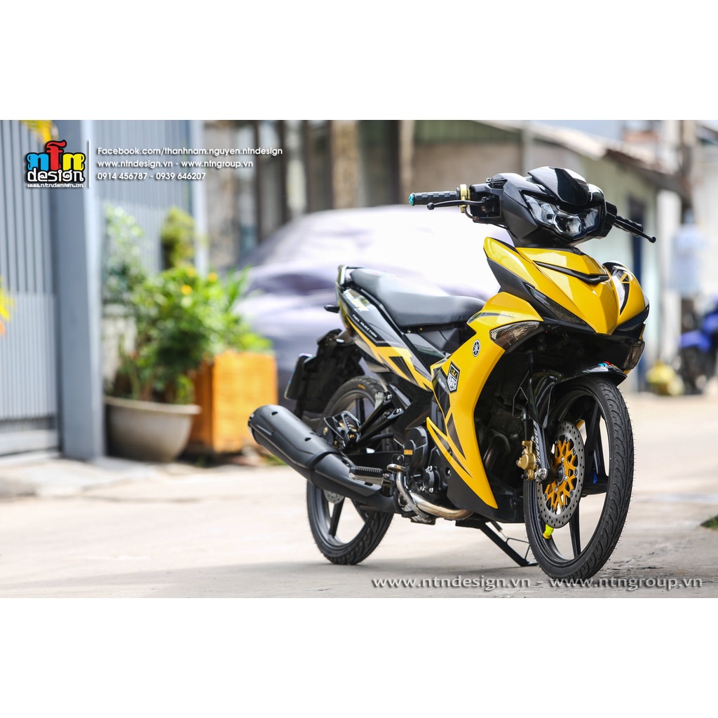 Tem rời Exciter 150 đen vàng y15zr xám đen , tem 3 lớp cao cấp ,ảnh thực tế