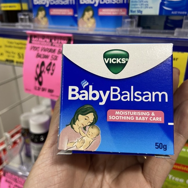 Dầu thoa giữ ấm Vicks Baby Balsam hộp 50g