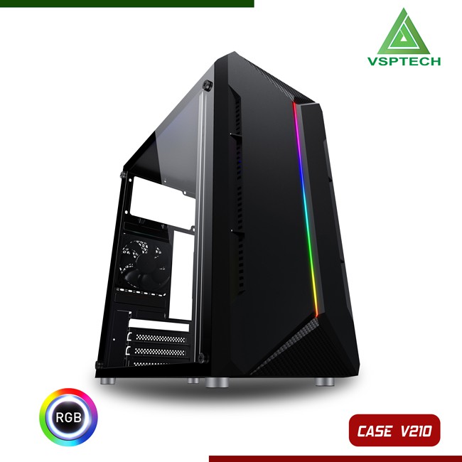 Vỏ case máy tính VSP V206 - V207 - V210 ((mATX) Có Sẵn LED RGB/USB 3.0) / V208 - V209 (USB 3.0)