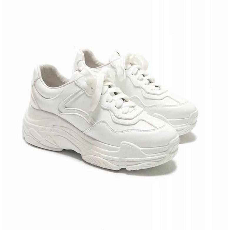 Giày thể thao nữ ULZZANG chất da PU,Giày Sneaker nữ  đế cao êm chân màu trắng đẹp phong cách Hàn Quốc năng động