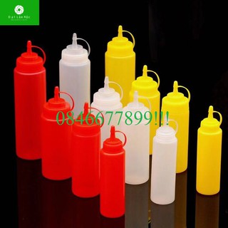 Lọ đựng siro-tương màu trắng-Size 360ml và 720ml