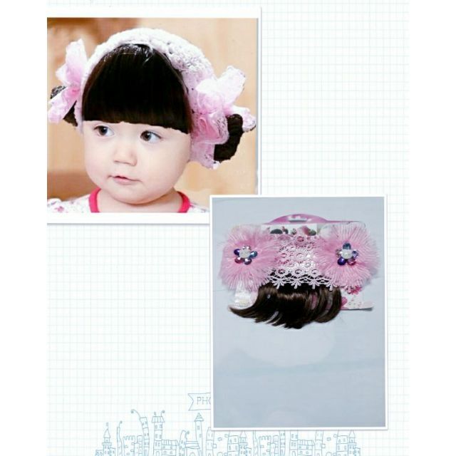 Băng đô có tóc giả cho bé