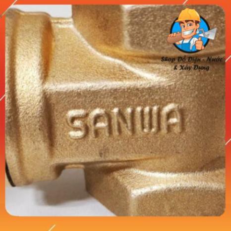 Van nước THAU 2 đầu răng ∅21, ∅27 SANWA