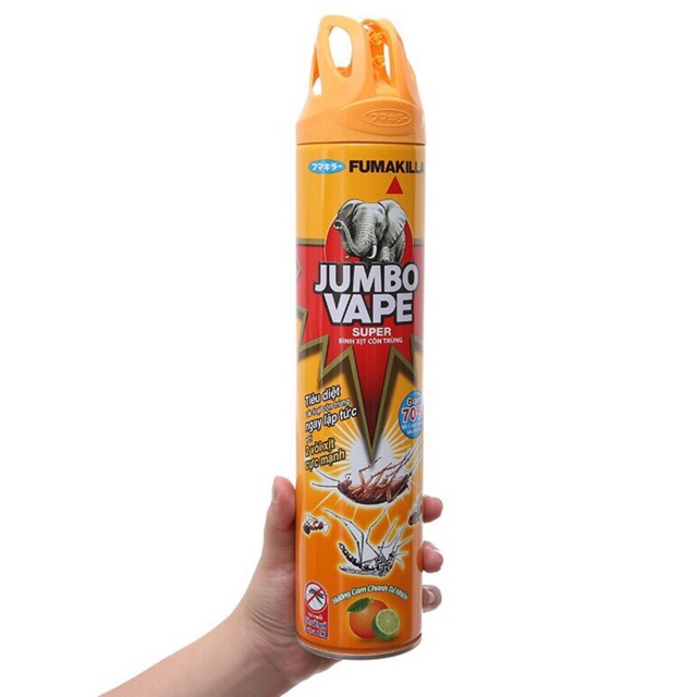 Bình Xịt Muỗi Jumbo Hương Tự Nhiên và Không Mùi, Diệt Côn Trùng Hiệu Quả 600ml