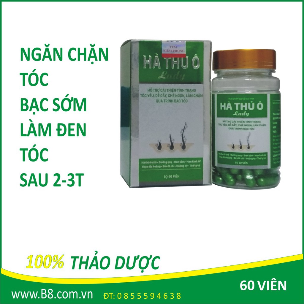 Hà Thủ ô Lady - Hỗ trợ tình trạng bạc tóc