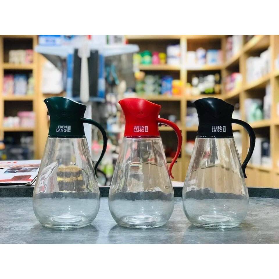 Bình đựng dầu Thủy tinh nắp mở tự động Lock&Lock, Lebenlang 550ml tiêu chuẩn xuất sang Châu Âu | BigBuy360 - bigbuy360.vn