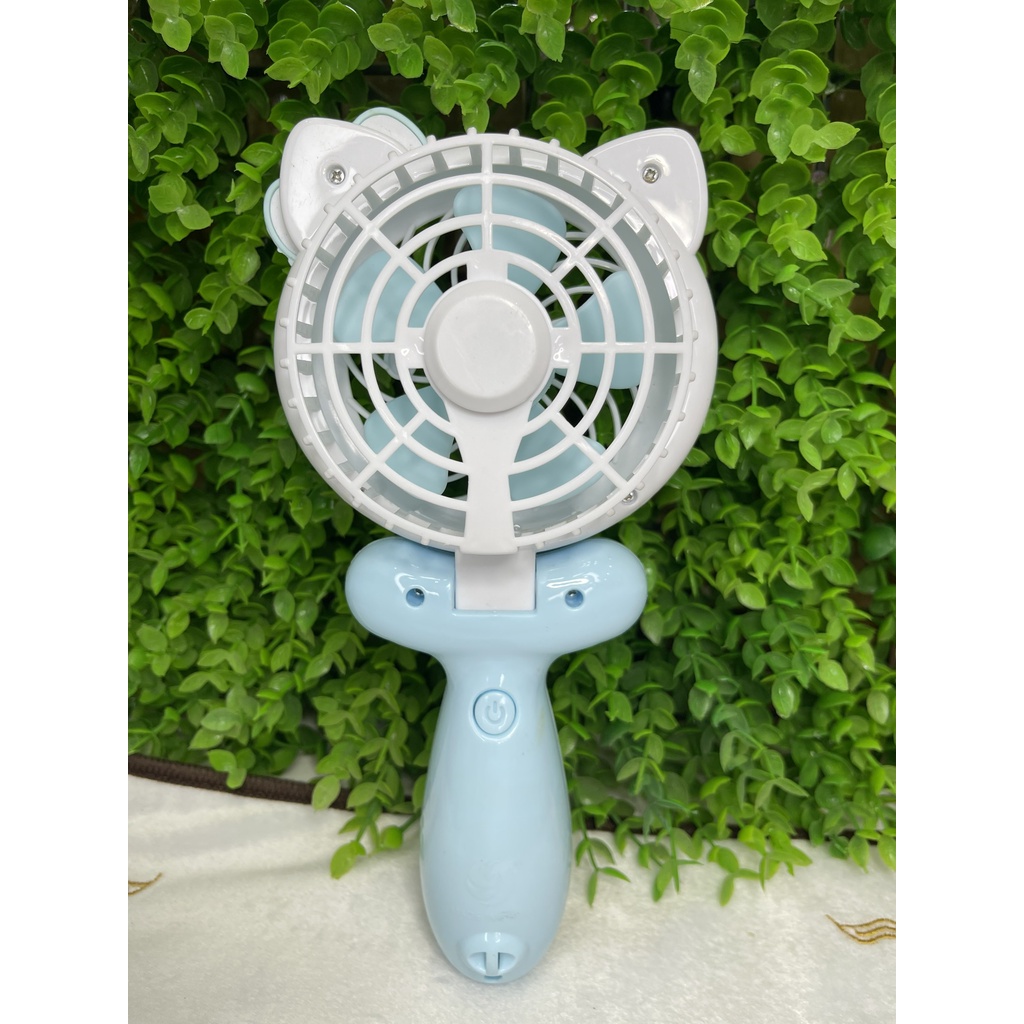 Quạt Cầm Tay Mini Hình Kitty Mini Fan Sạc USB Nhỏ Gọn CS1195 Thiết Kế Nhẹ Nhàng Đẹp Mắt, Thuận Tiện Sử Dụng.