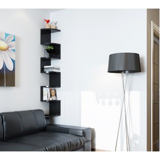 Giá kệ góc treo tường - 7 tầng - màu đen