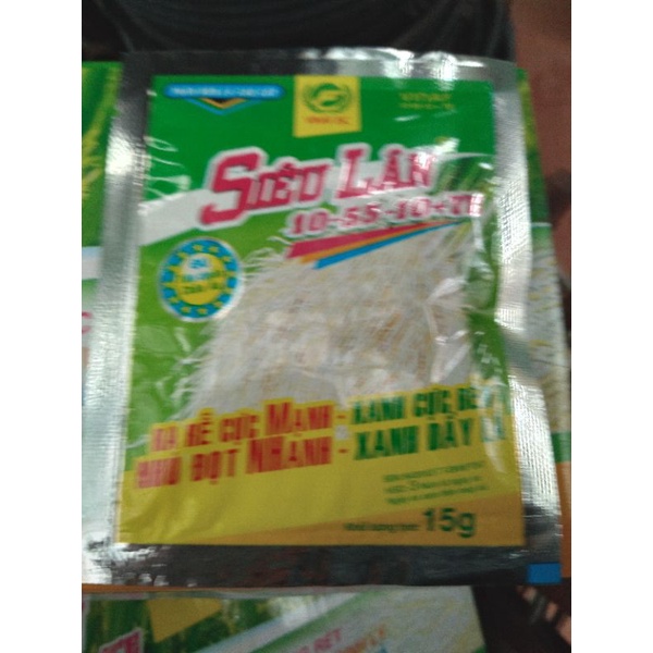 SIÊU RA RỄ, SIÊU LÂN 10-55-10 gói 15gr
