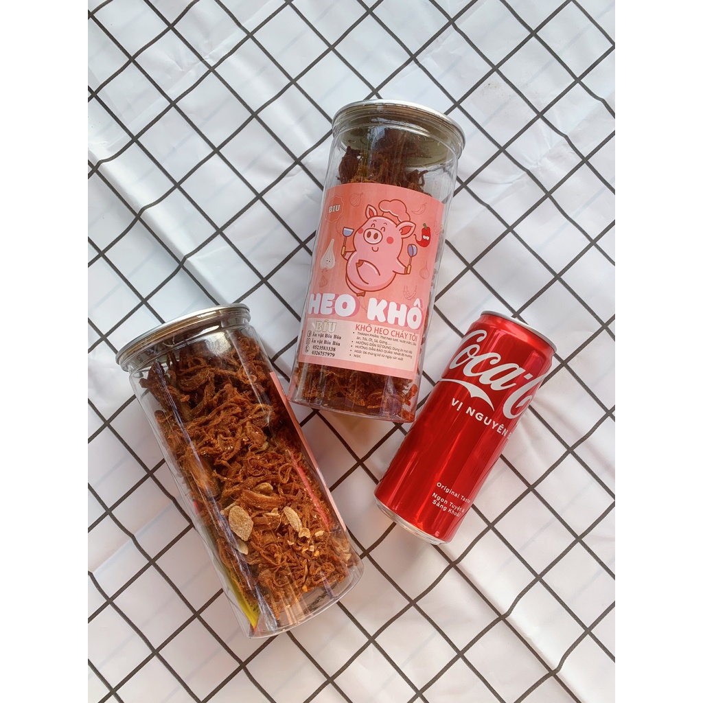 Heo khô cháy tỏi 300g BíuShop đồ ăn vặt ngon ngon zai zai số 1 Hà Nội | BigBuy360 - bigbuy360.vn