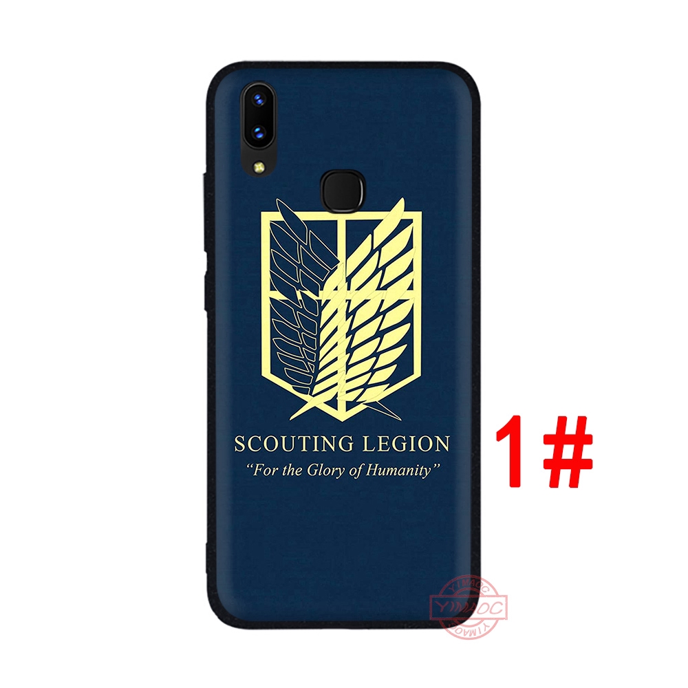 Ốp điện thoại anime attack on Titan đẹp mắt cho Vivo V5 Lite V5s V7 Plus V9 V11 V15 Pro Y66 Y67 Y75 Y79 Y85 Y89