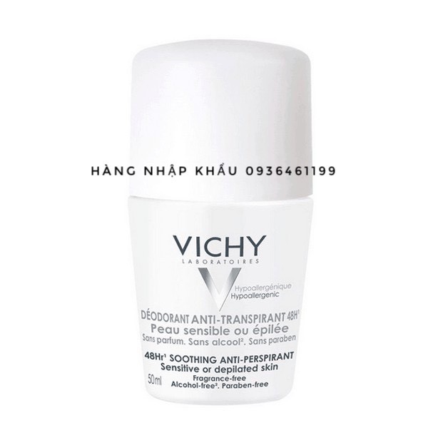 {Vichy-Chuẩn Hãng}Lăn nách khử mùi 72h Vichy-Pháp 50Ml