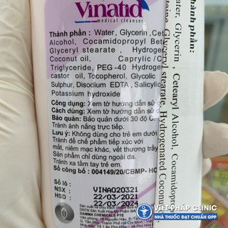 Sữa Rửa Mặt - Sữa Tắm VINATID 150ml