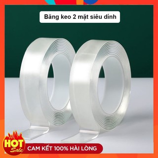 BĂNG DÍNH ĐA NĂNG 2 MẶT TRONG SUỐT SIÊU CHẮC [XẢ KHO]