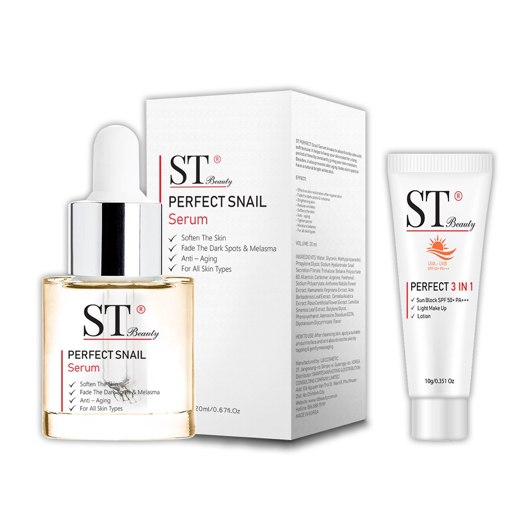 St beauty serum ốc sên  - căng bóng da - chống nhắn - tái tạo da korea