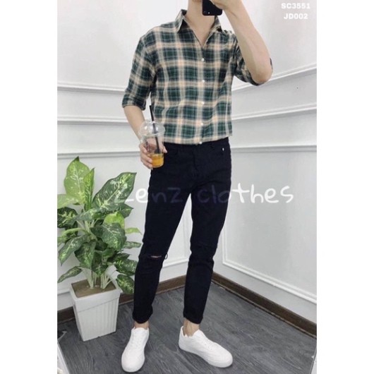 SƠMI NAM TAY DÀI NHIỀU MÀU - SỌC CARO NAM - Hàng mới về