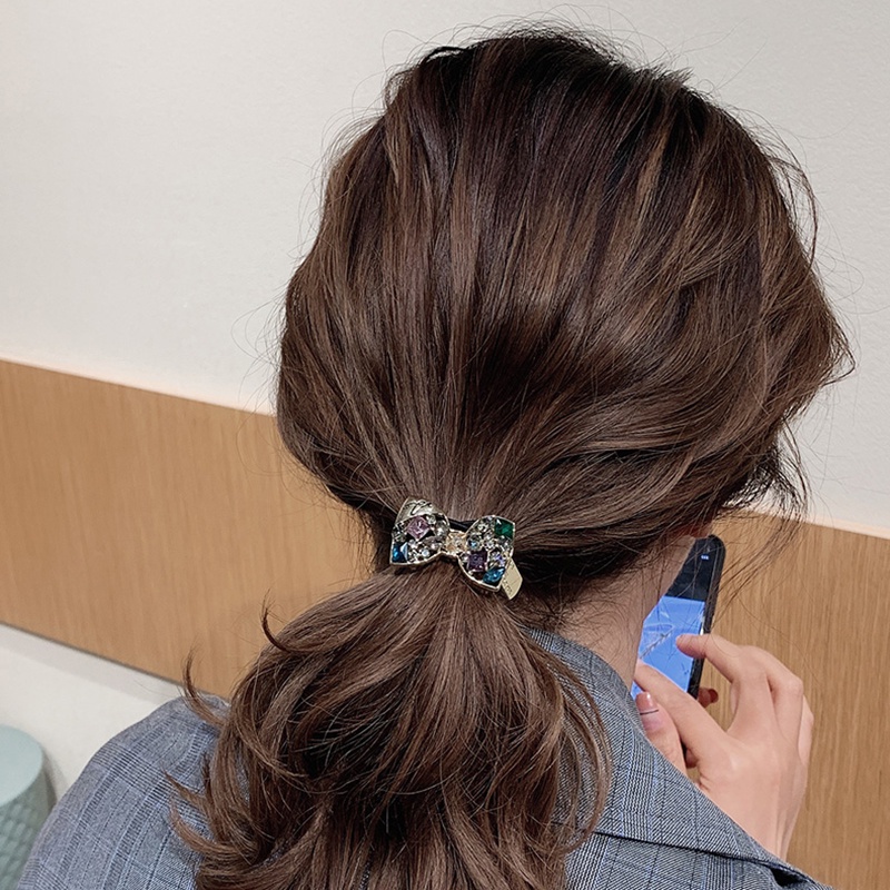 Dây Cột Tóc Đuôi Ngựa Dày Đính Hạt Pha Lê JP5