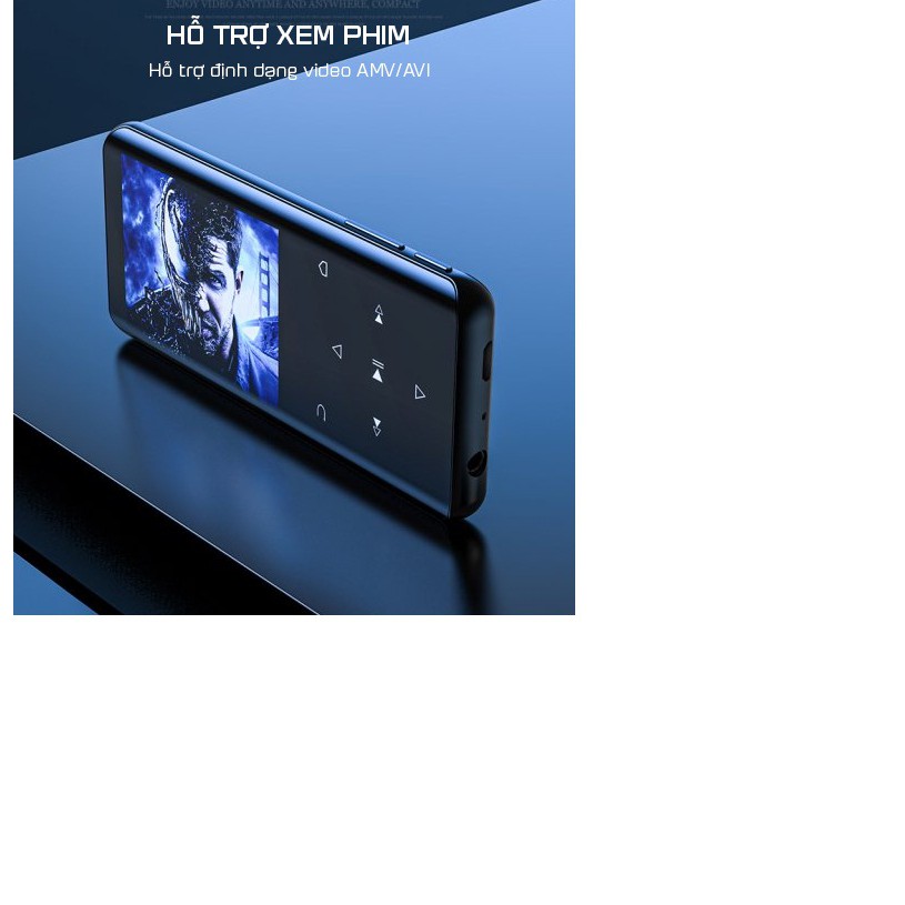 Máy Nghe Nhạc MP3 Màn Hình Cảm Ứng Bluetooth Ruizu D25 - Hàng Chính Hãng, Bộ Nhớ Trong 16GB