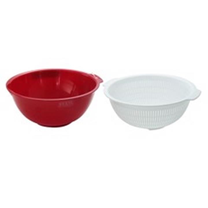 [Hỏa Tốc HN] Set chậu nhựa 1,5 L kèm đồ hứng dễ dàng rửa sạch mọi loại rau củ quả Nội địa Nhật Bản
