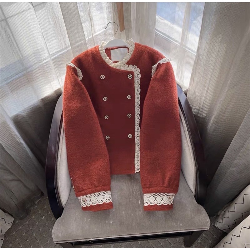 Áo Khoác Dạ Weiss `` Versailles Jacket '' Phong Cách Hồng Kông Cho Nữ