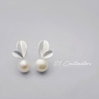 Bông tai bạc Tiệm bạc 21 Centimeters Leaf & Pearl