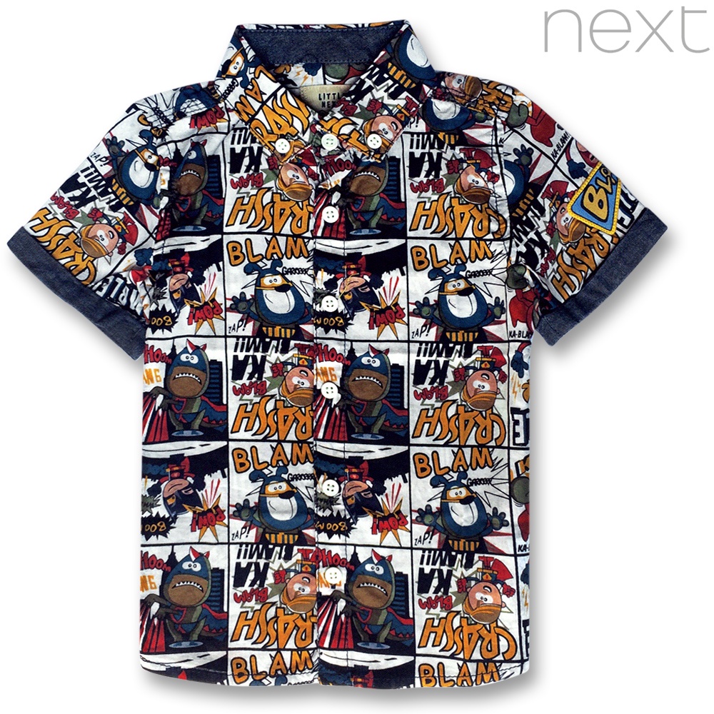 Áo sơ-mi tay ngắn Next bé trai. Hàng XK, made in cambodia chuẩn xịn